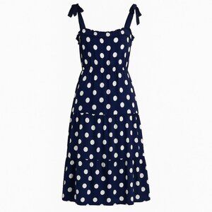 Monteau Los Angeles strap sharing top linen blend dress Size: S